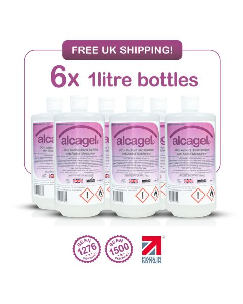 Vanguard Alcagel Hand Sanitiser - 6 x 1ltr