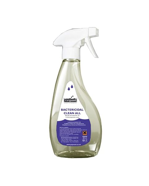 Antibacterial CLEAN ALL Surface Sanitiser - (8 x 500ml) BS1276