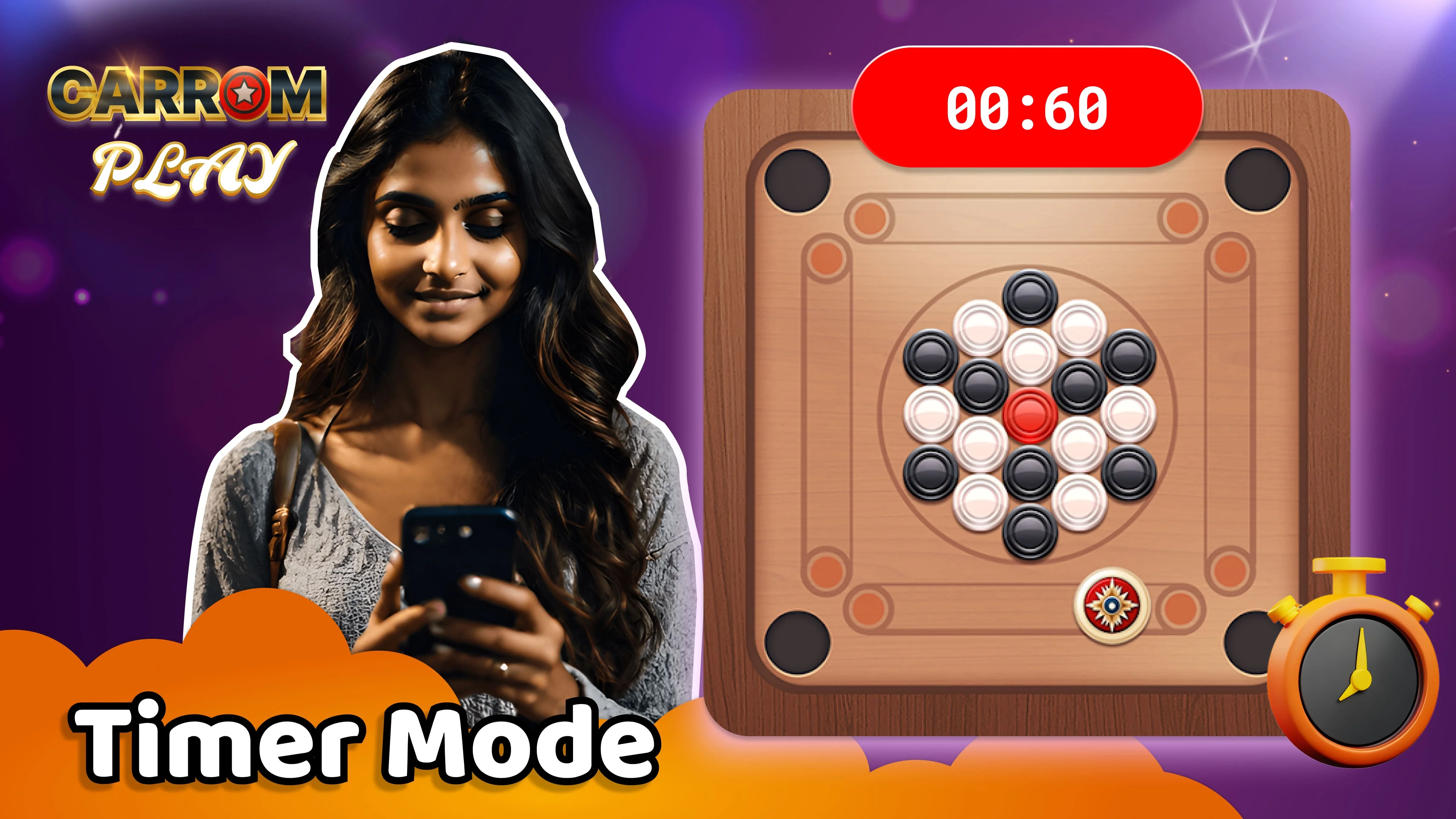 Carrom Rumble on Rumble Gaming App!