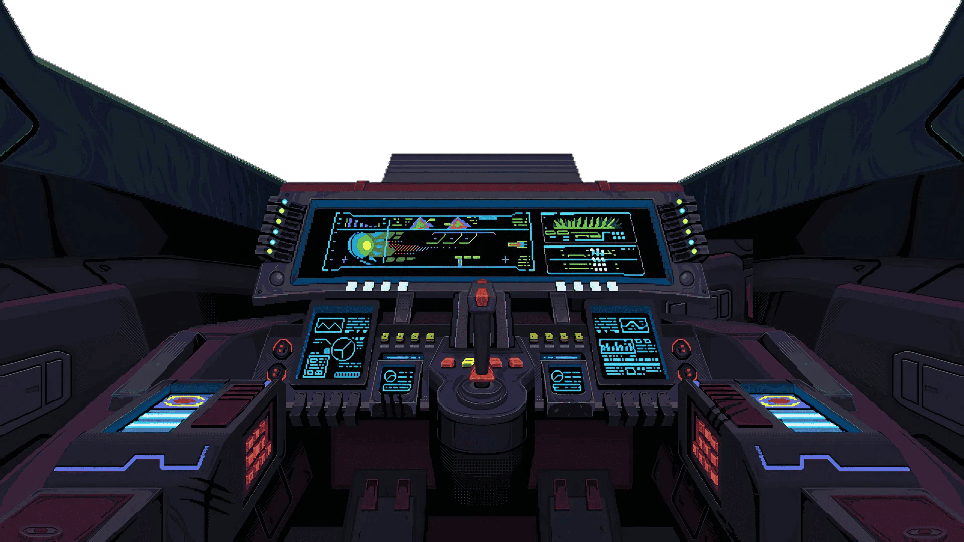 Astro Burn cockpit pixel art