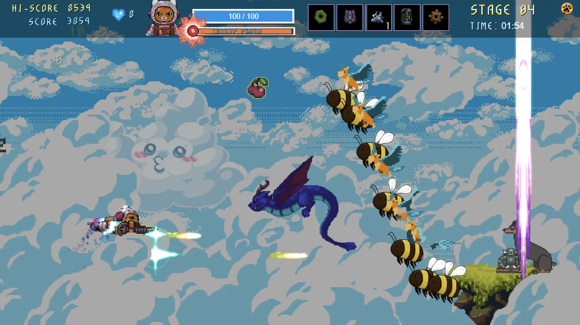 Astro Burn boss fight