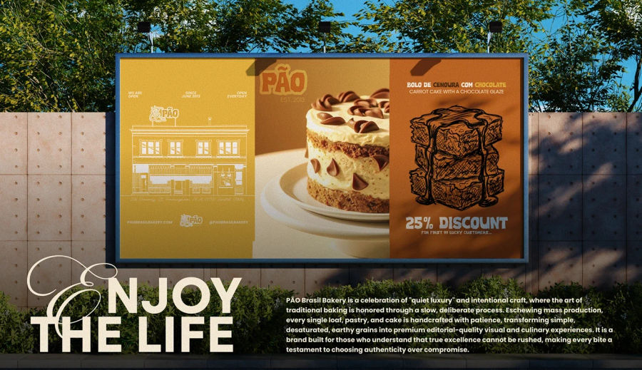 PÃO — Visual Identity & Bakery Branding
