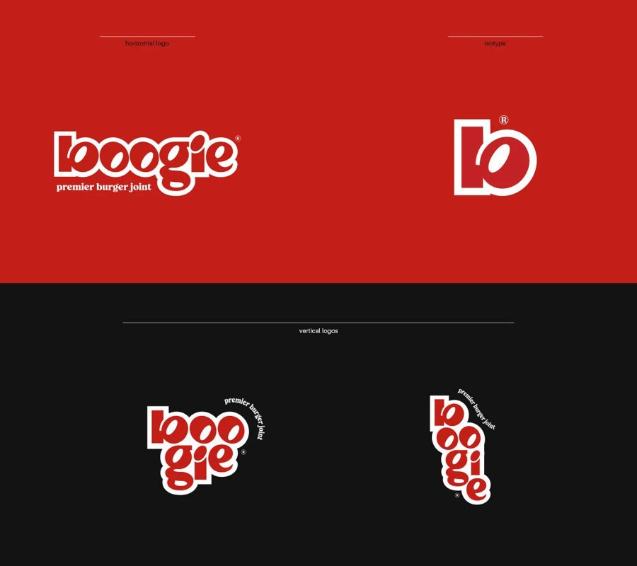 Boogie - premier burger joint | Branding