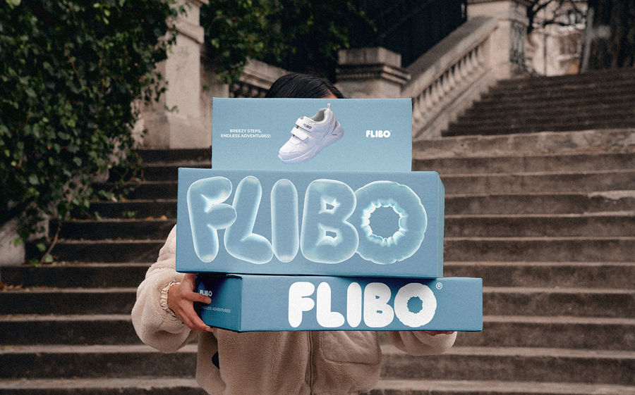 FLIBO® | Children's footwear | Logo & Packaging Design