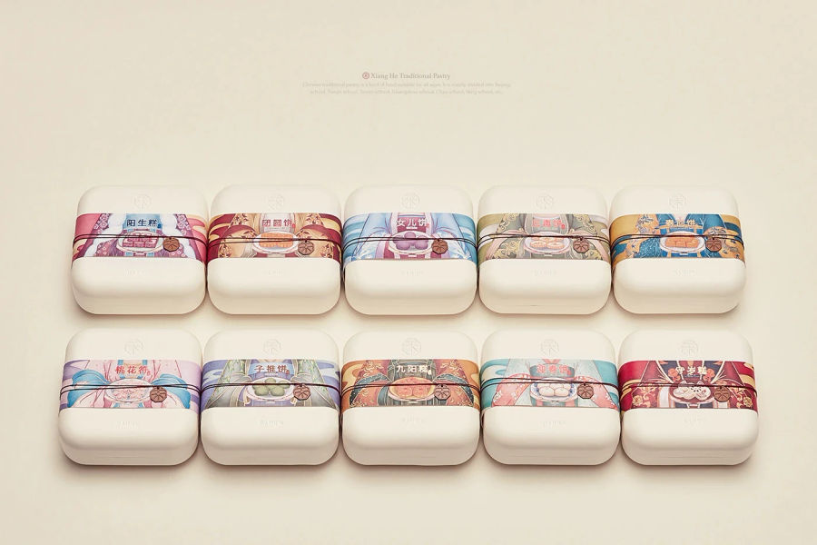 【祥禾饽饽铺】时令糕点包装 Tradition cake packaging