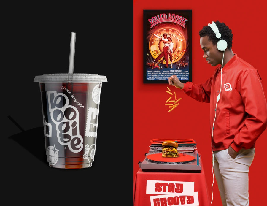 Boogie - premier burger joint | Branding