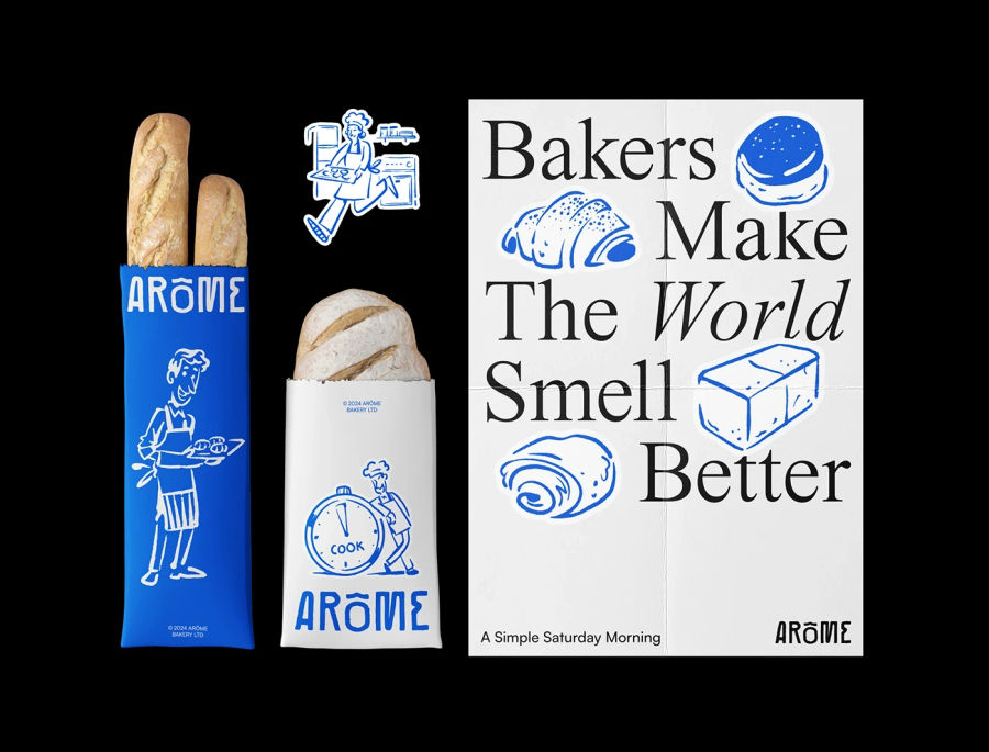 Arome Visual Identity & Bakery Branding