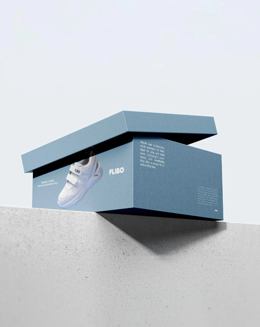 FLIBO® | Children's footwear | Logo & Packaging Design