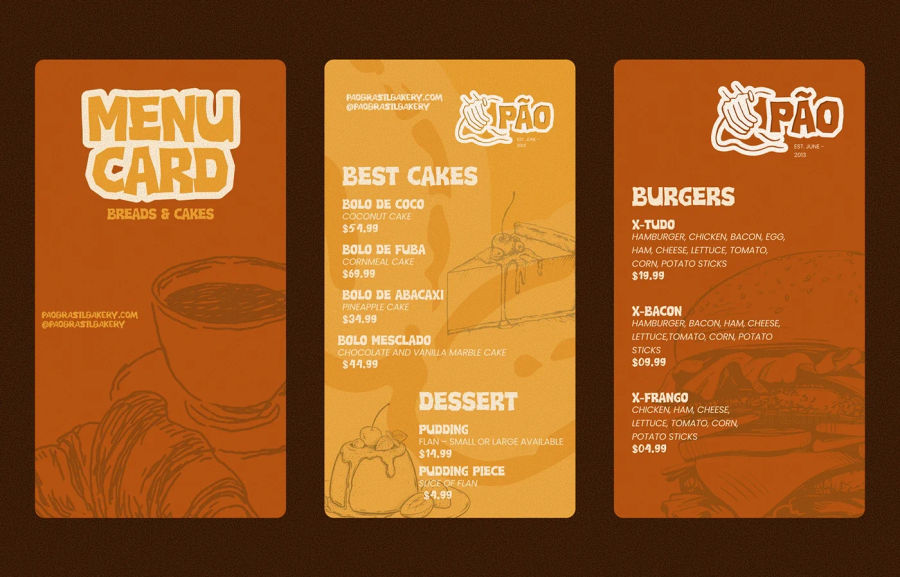 PÃO — Visual Identity & Bakery Branding