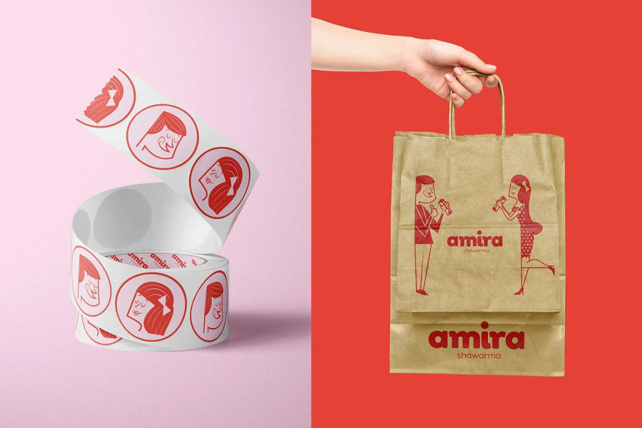 Amira Shawarma - Branding