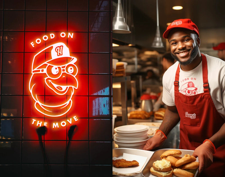 Henry's - food on the move | Branding