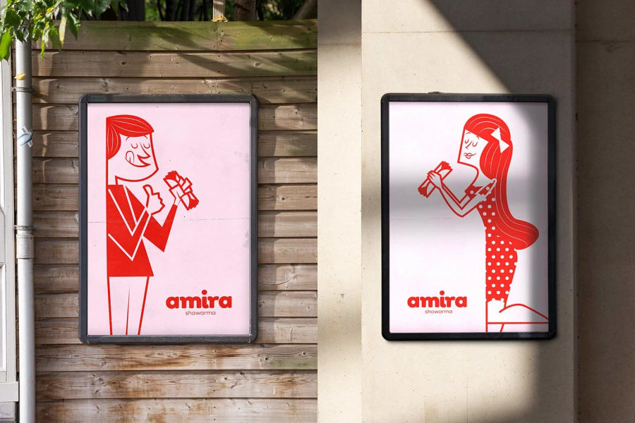Amira Shawarma - Branding