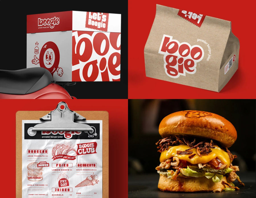 Boogie - premier burger joint | Branding