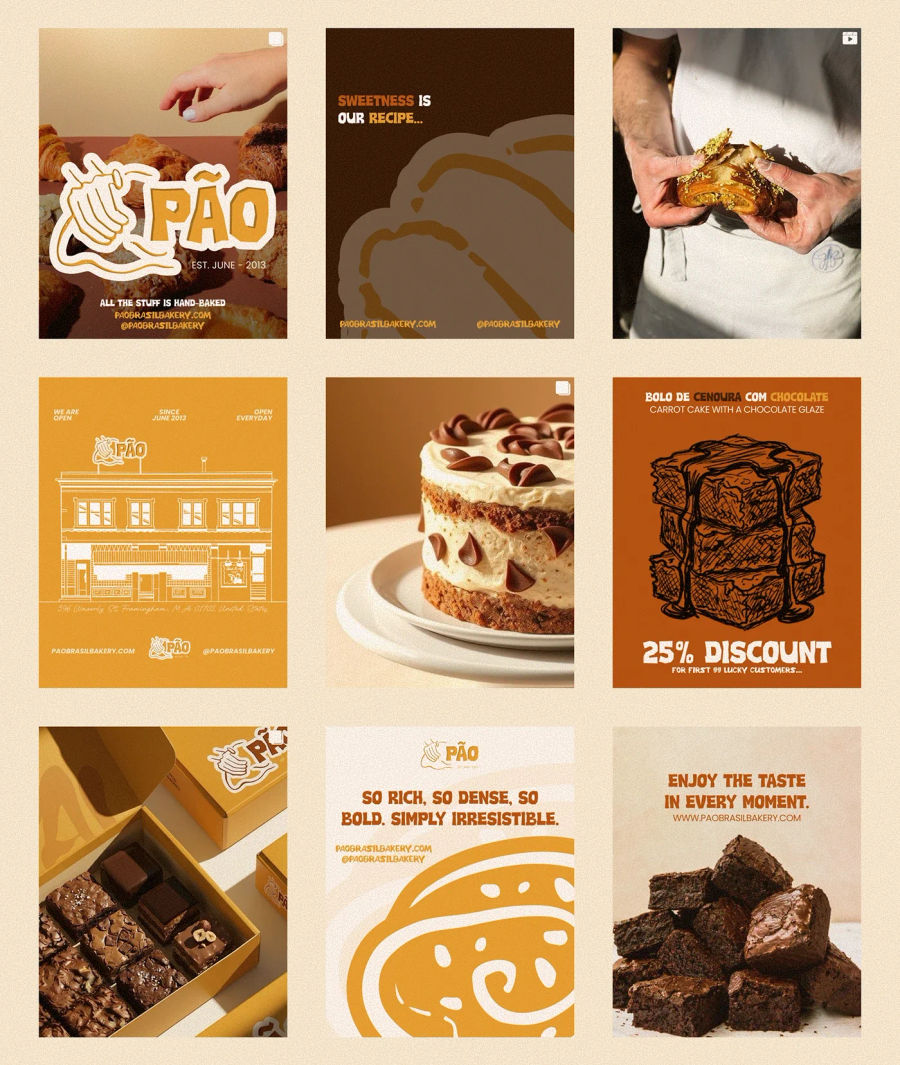 PÃO — Visual Identity & Bakery Branding