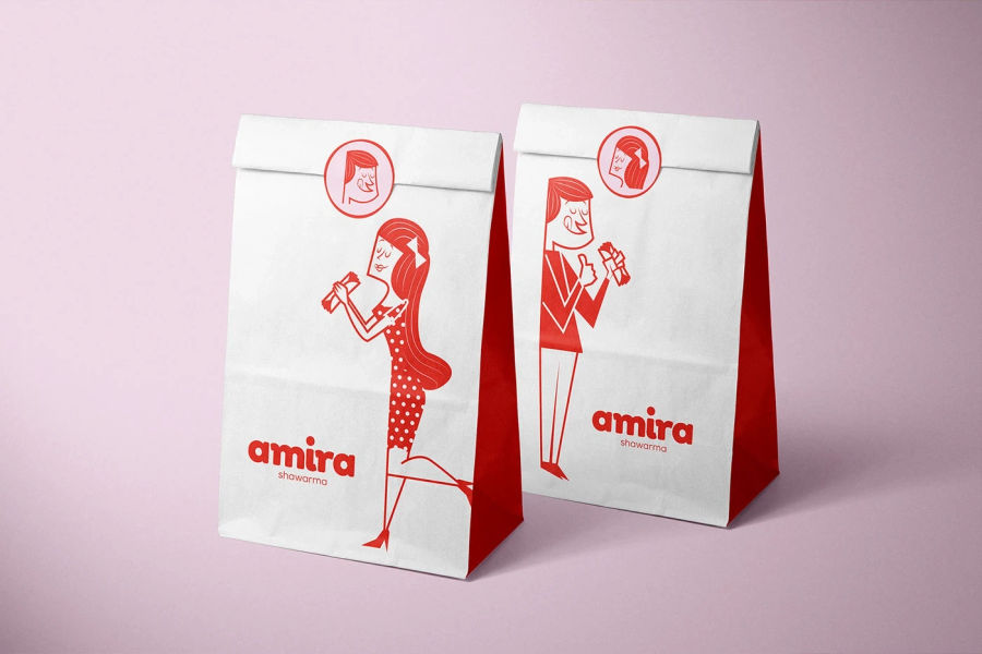 Amira Shawarma - Branding