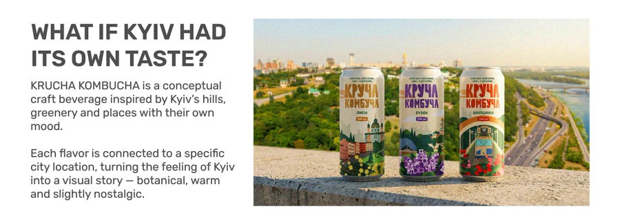 KRUCHA KOMBUCHA — Packaging & Brand Design