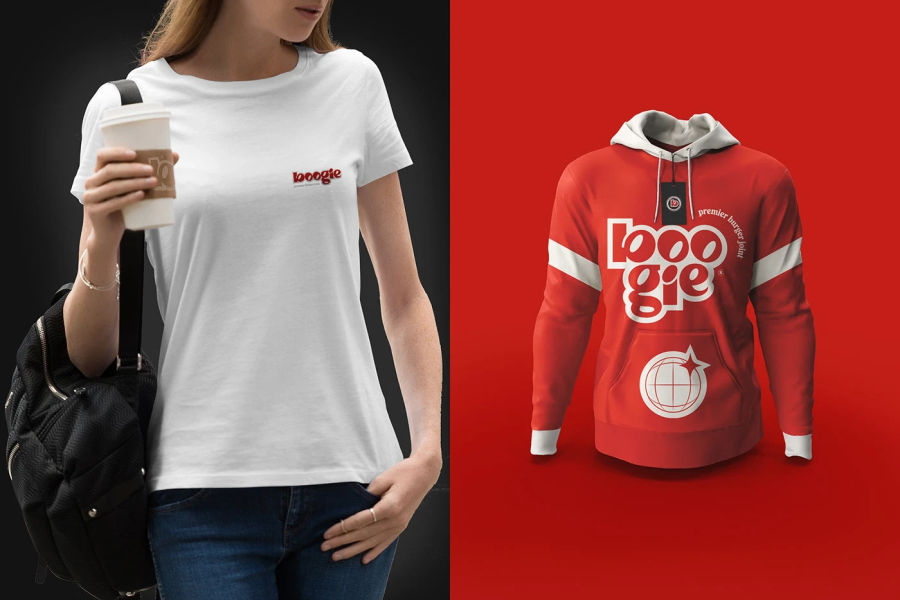 Boogie - premier burger joint | Branding