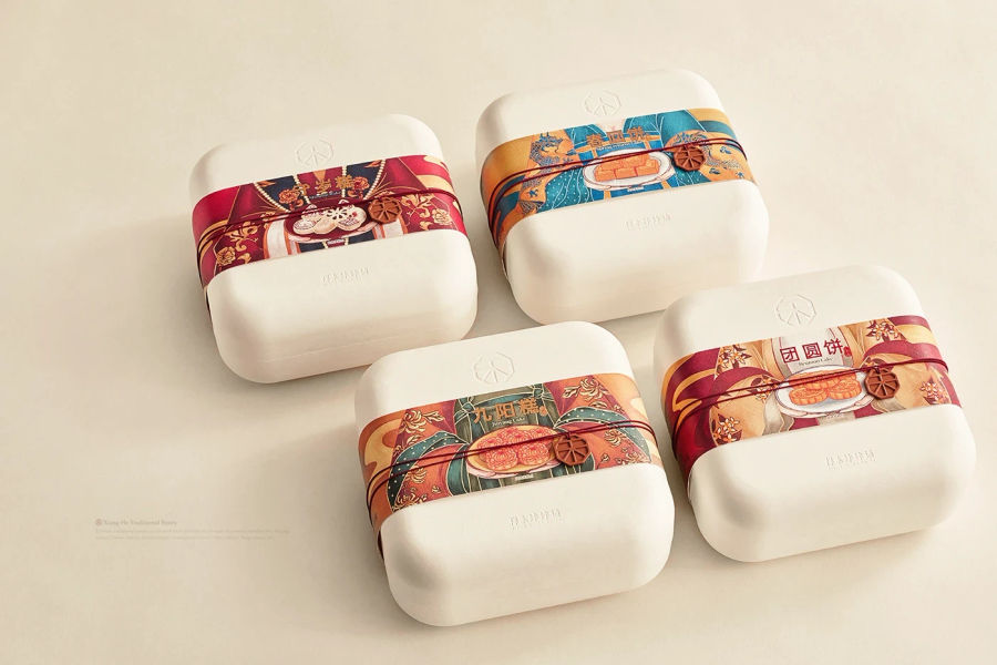 【祥禾饽饽铺】时令糕点包装 Tradition cake packaging
