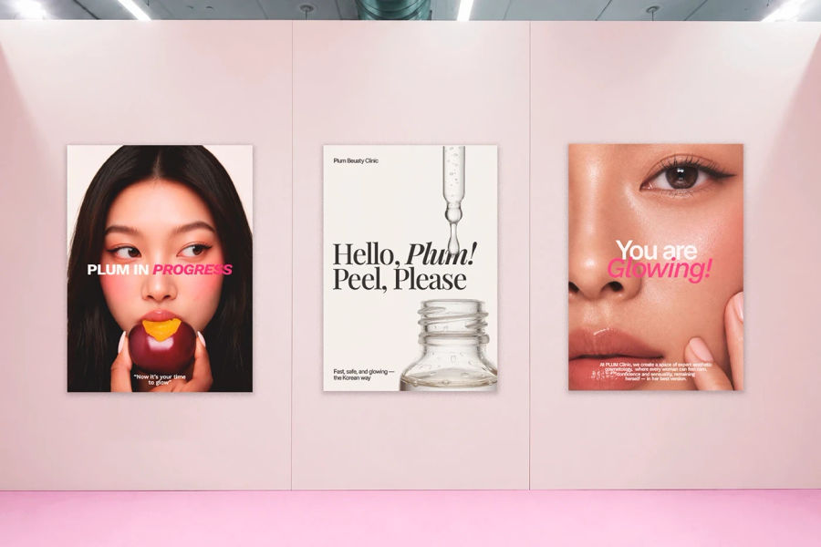 PLÜM | Beauty Clinic Branding & Visual Identity