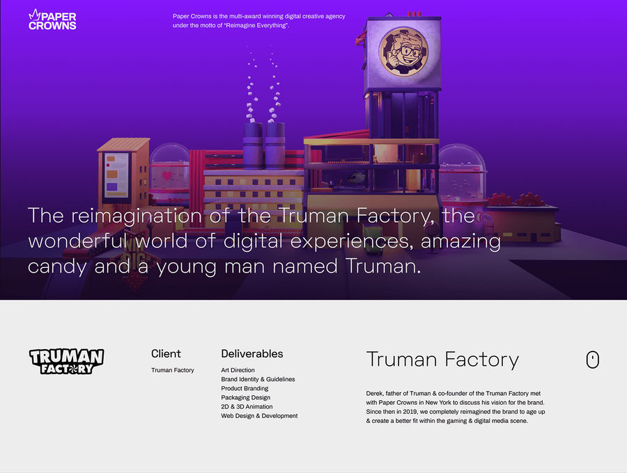 Truman Factory - Full Brand Development