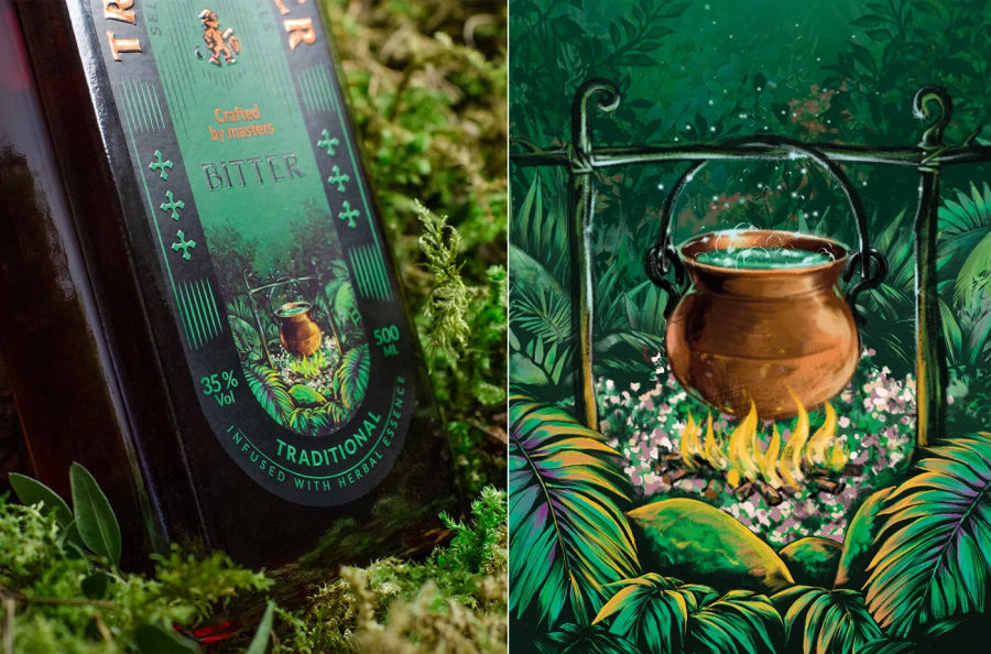 Trollmeister Bitters Packaging Design