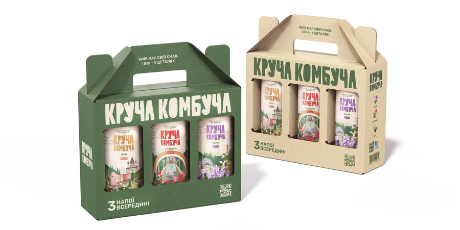 KRUCHA KOMBUCHA — Packaging & Brand Design