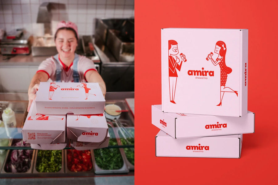 Amira Shawarma - Branding