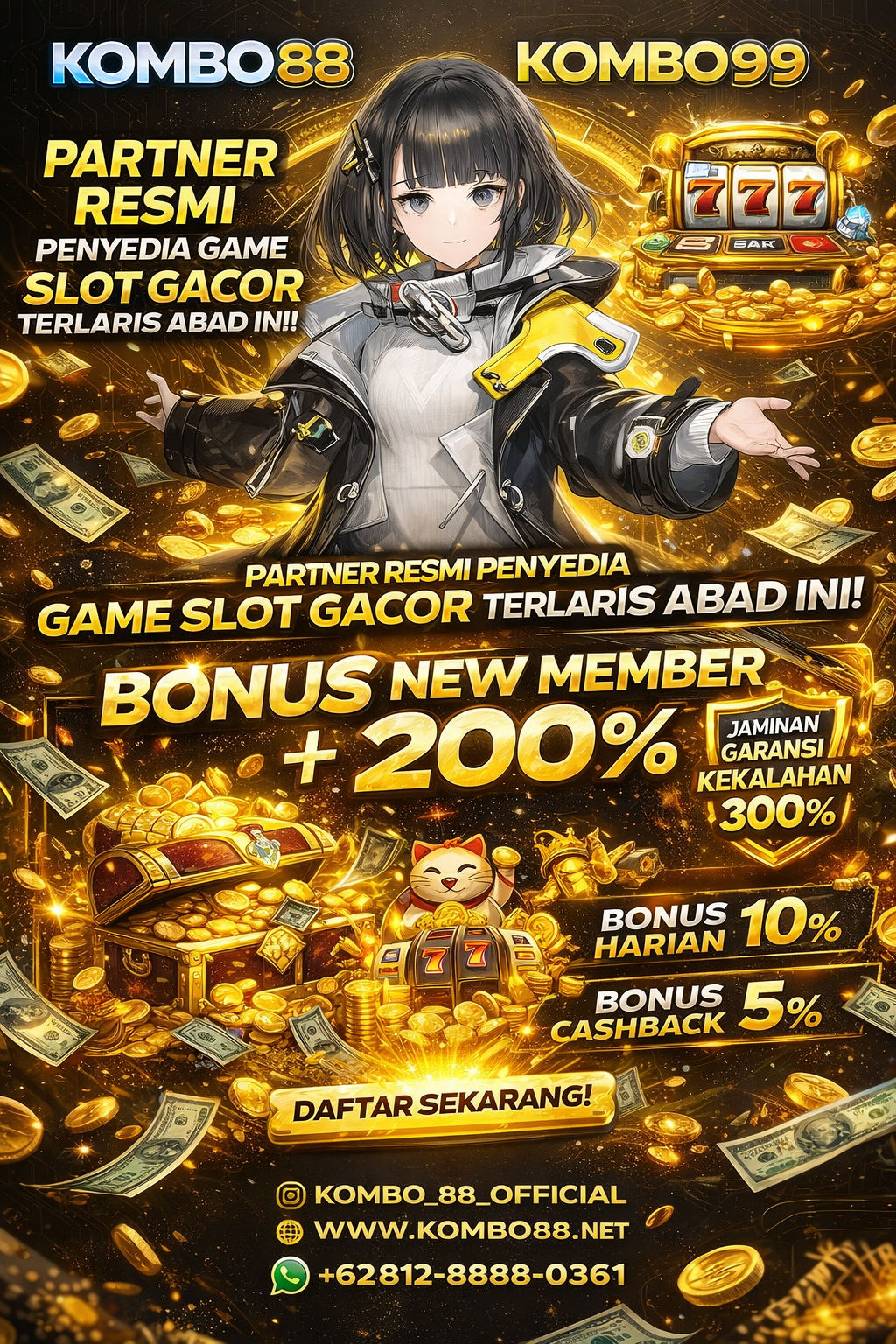 KOMBO88 X KOMBO99 | Partner Resmi Penyedia Game Slot Gacor Terlaris Abad Ini