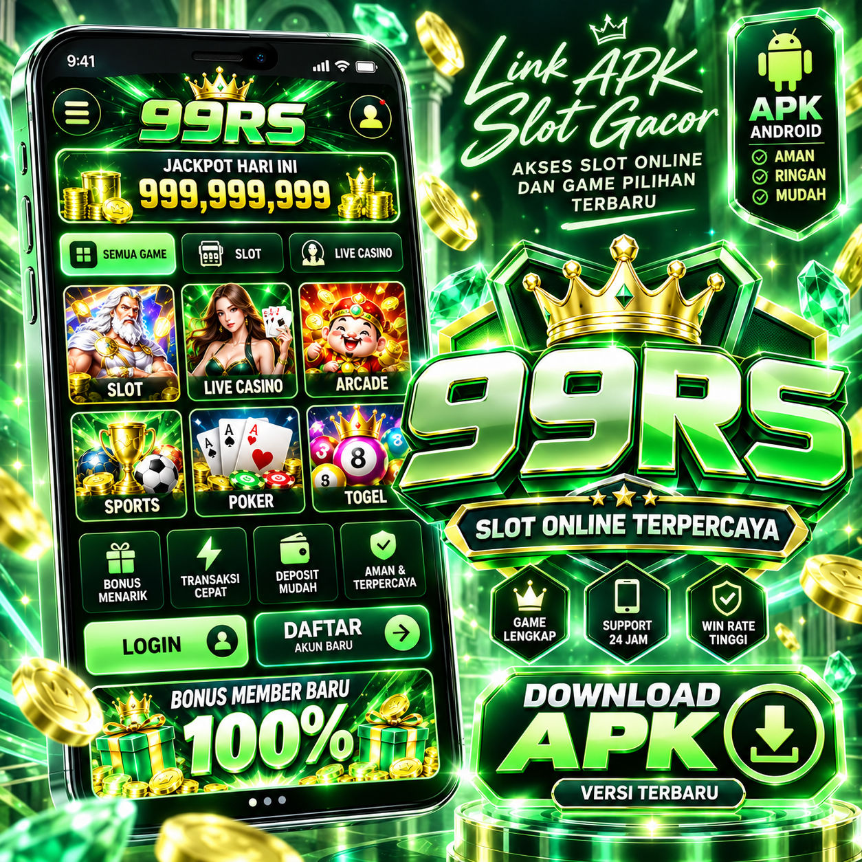 99RS Slot Gacor APK dan panduan pilihan game
