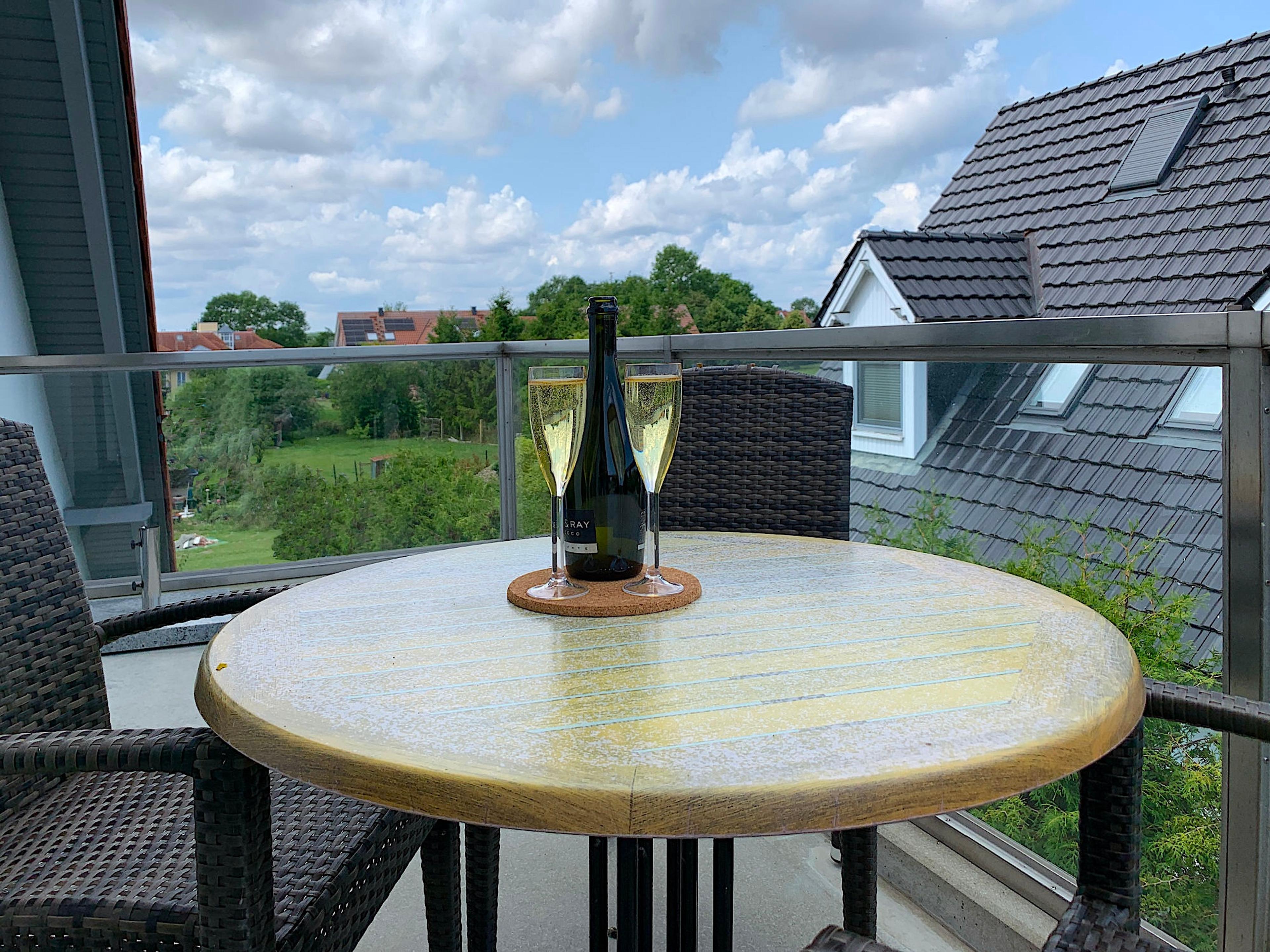 Meeresbrise, Ferienwohnung 10, Balkon Richtung Westen