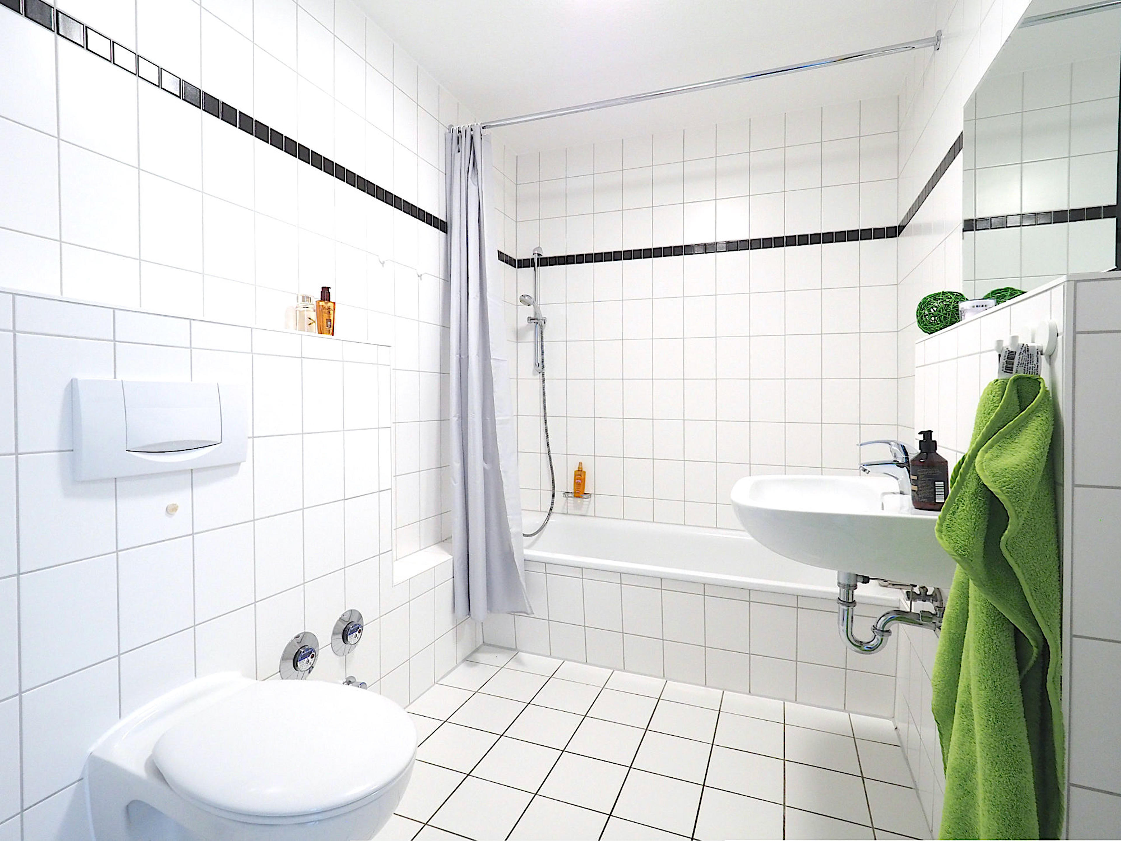 Residenz am Park, Ferienwohnung 16, Vollbad mit Badewanne