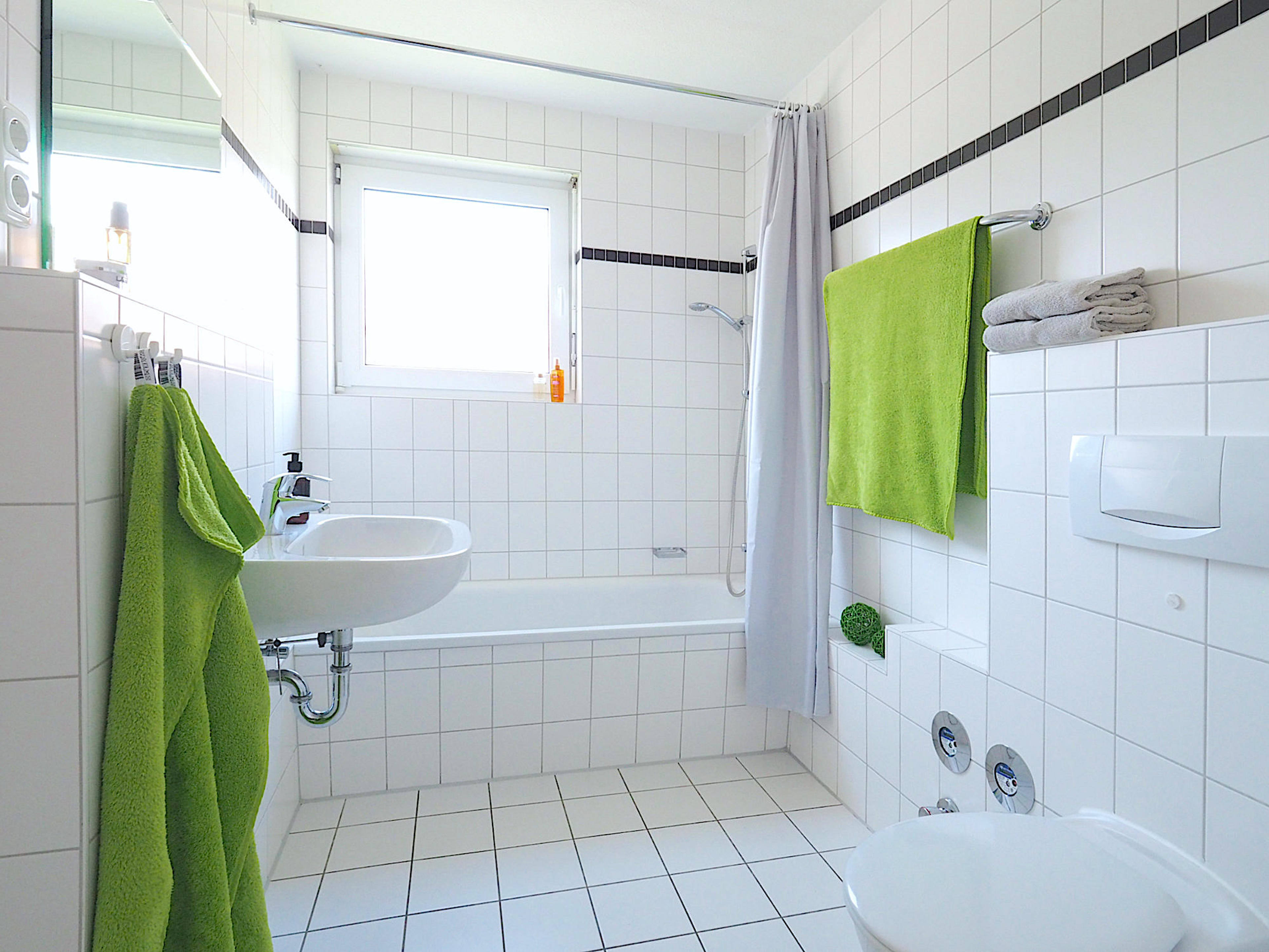 Residenz am Park Ferienwohnung 18, Vollbad mit Badewanne