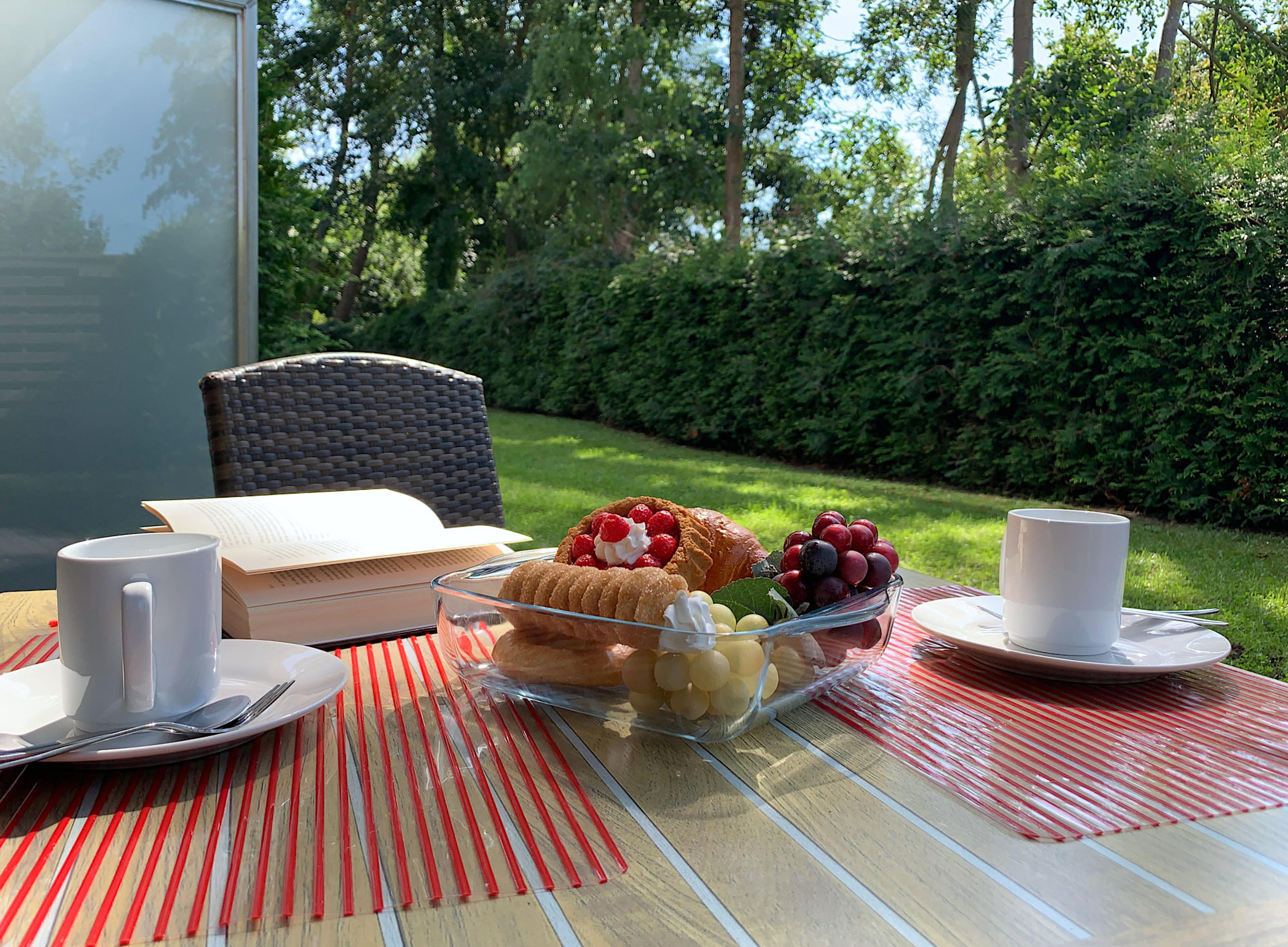 Weidenblick, Ferienwohnung 03, möblierte Terrasse, Südausrichtung