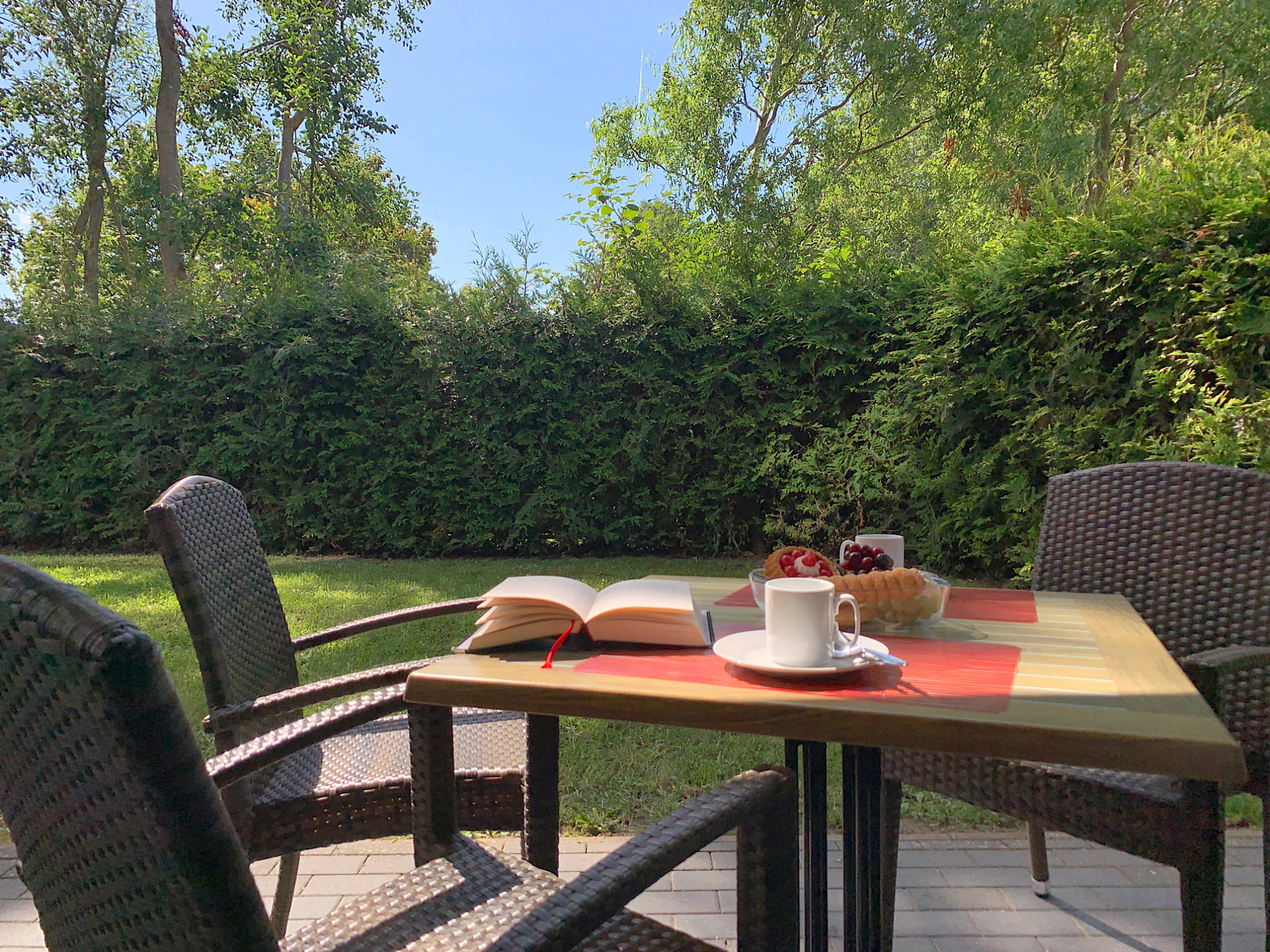 Weidenblick, Ferienwohnung 03, möblierte Terrasse, Südausrichtung