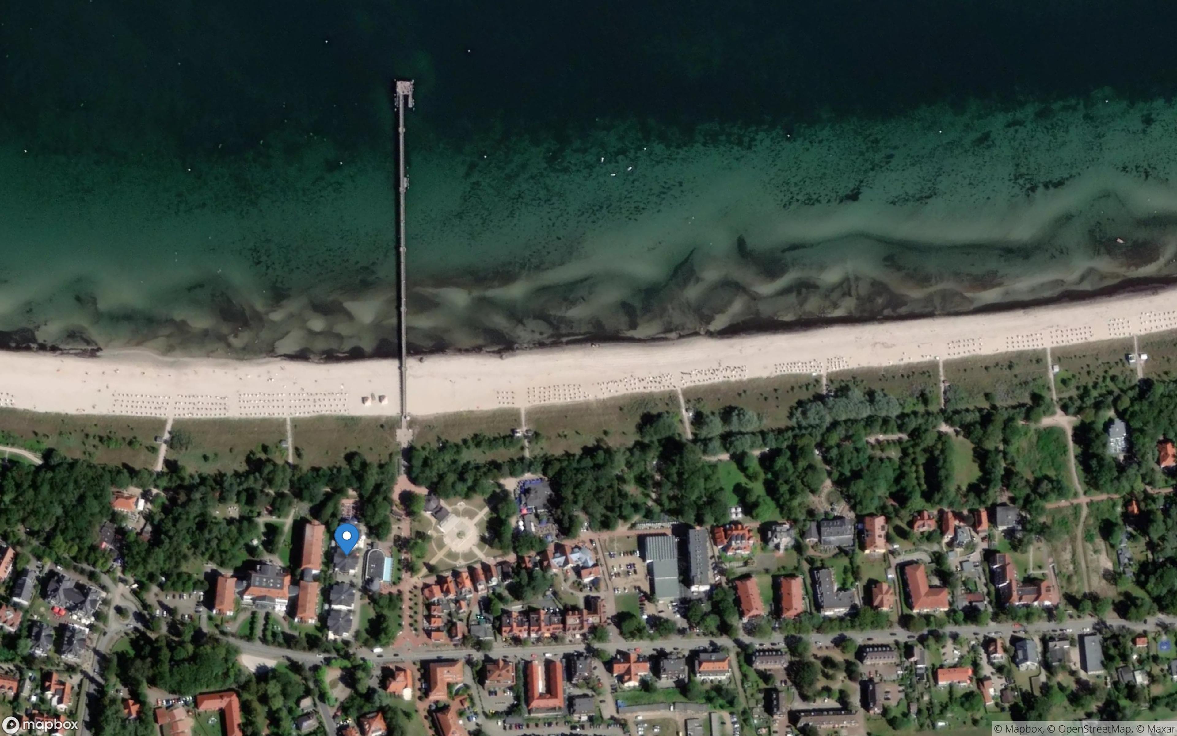 Satelliten Kartenansicht von Strandpalais Ferienwohnung 21 im Ostseebad Boltenhagen