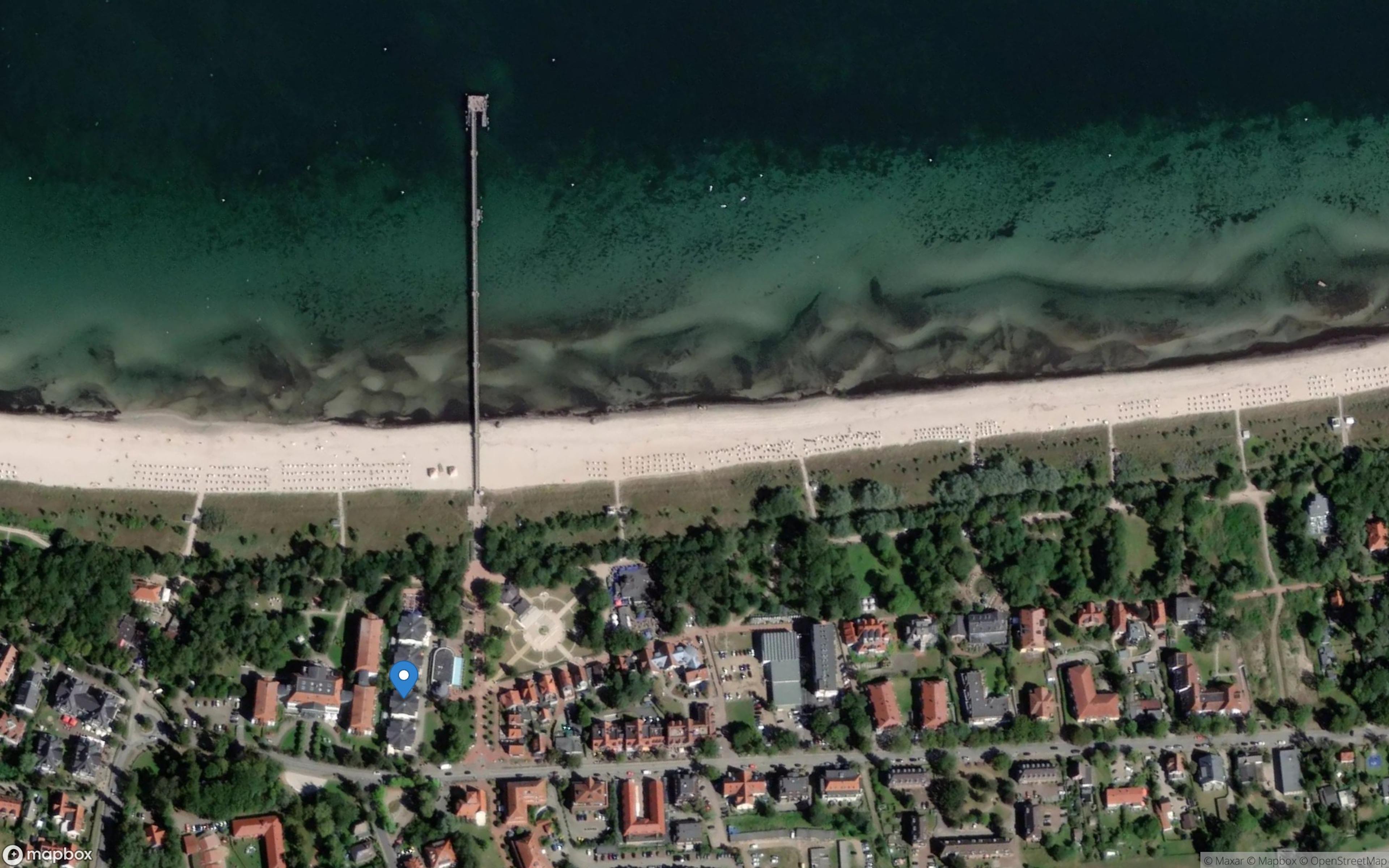 Satelliten Kartenansicht von Strandpalais Ferienwohnung 37 im Ostseebad Boltenhagen