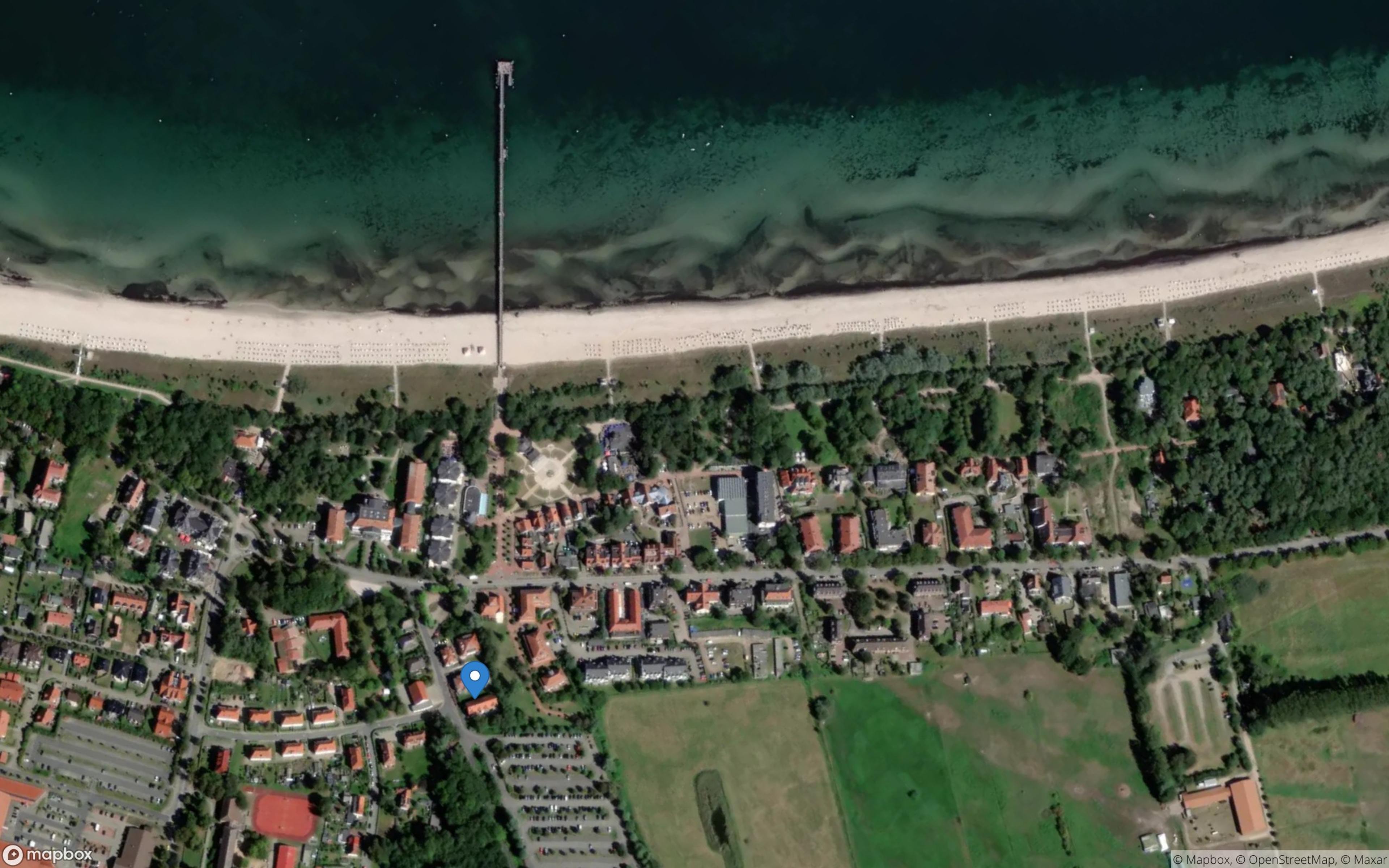 Satelliten Kartenansicht von Weidenblick Ferienwohnung 01 im Ostseebad Boltenhagen