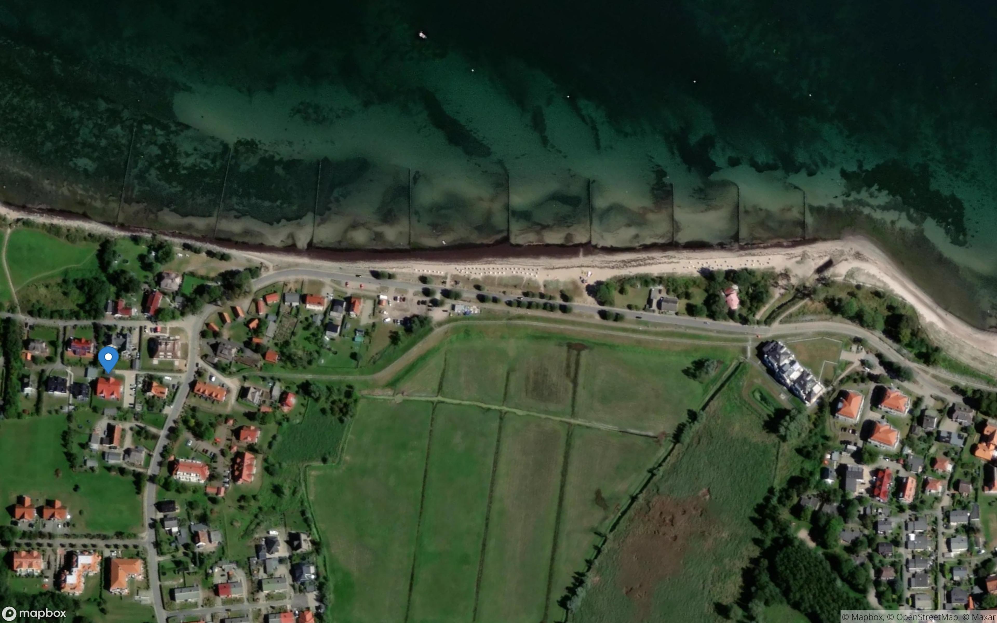 Satelliten Kartenansicht von Meeresbrise Ferienwohnung 01 im Ostseebad Boltenhagen