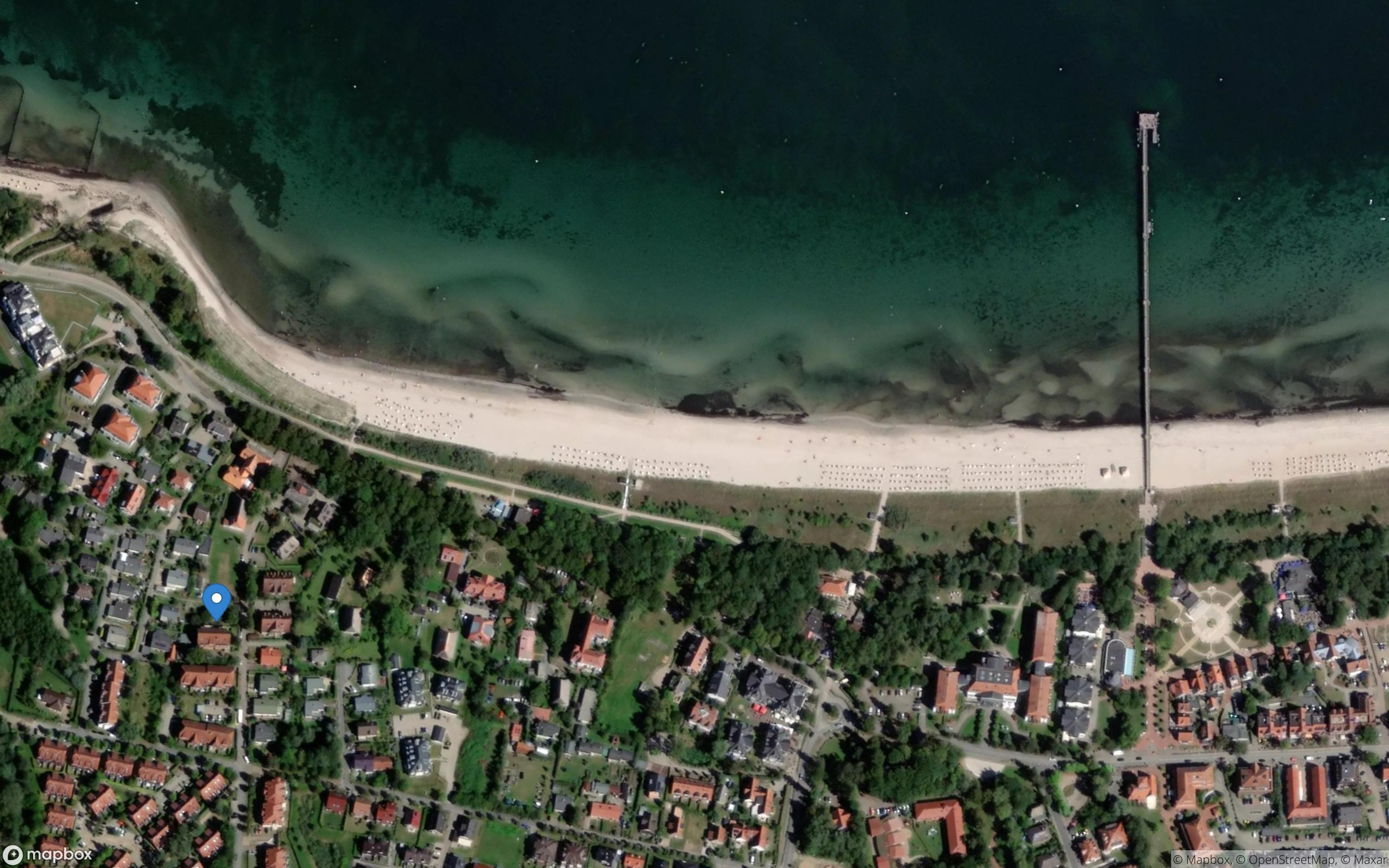 Satelliten Kartenansicht von Ferienwohnung Kati - FR/08 im Ostseebad Boltenhagen