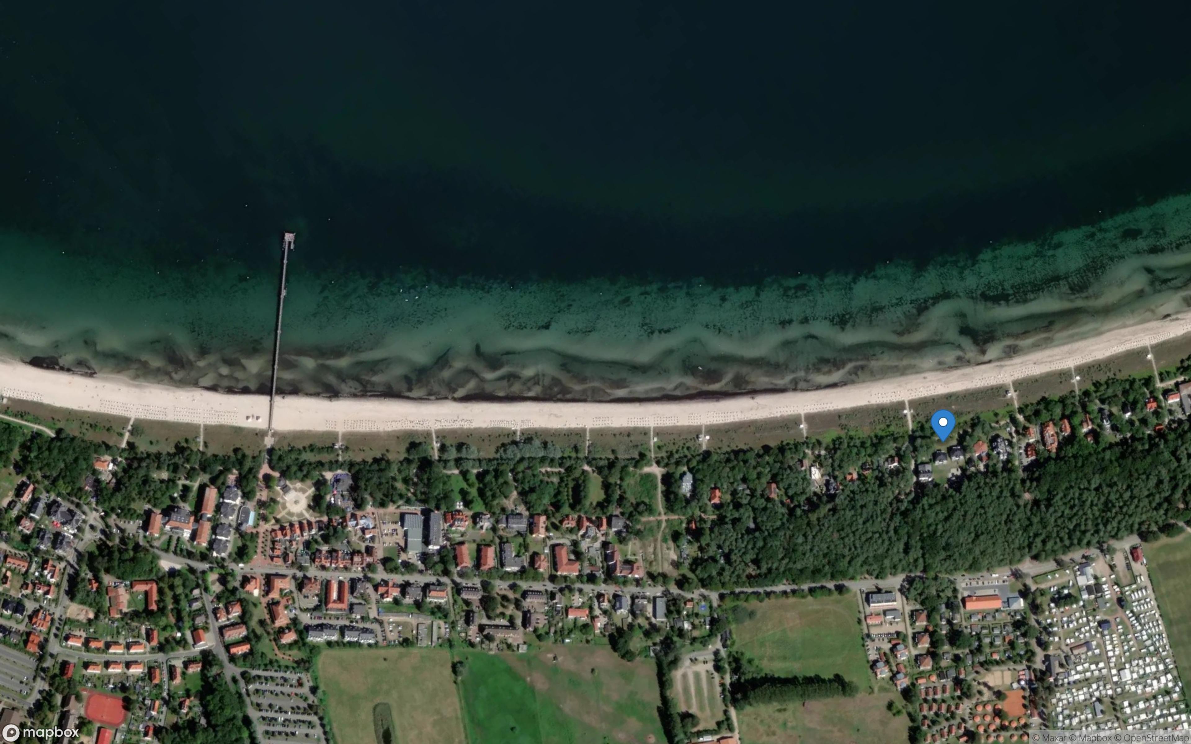 Satelliten Kartenansicht von Villa Belvedere Ferienwohnung 07 im Ostseebad Boltenhagen