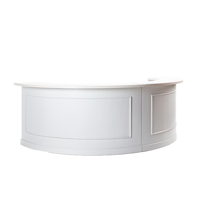 white half round bar with white box trim