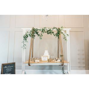 white hanging table 