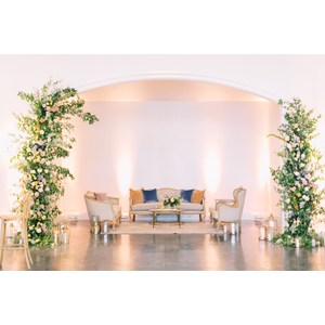 Linen sofas with linen chairs 