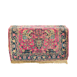 vintage dark pink rug 