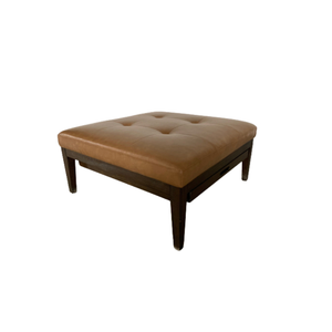 leather ottoman 