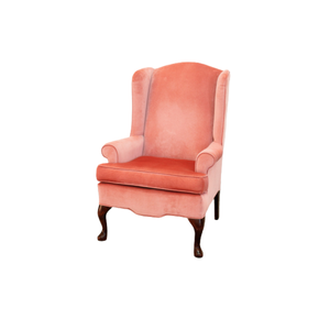pink wingback chair 