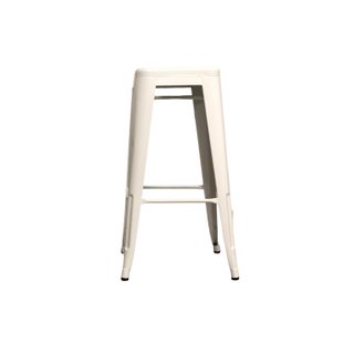 White metal barstools