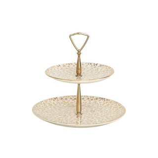 Vintage gold floral petit stand
