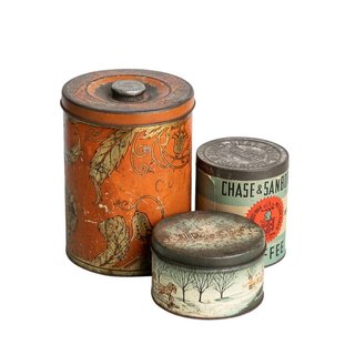 Vintage decorative tins