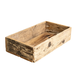 Reclaimed rustic wooden crate or box